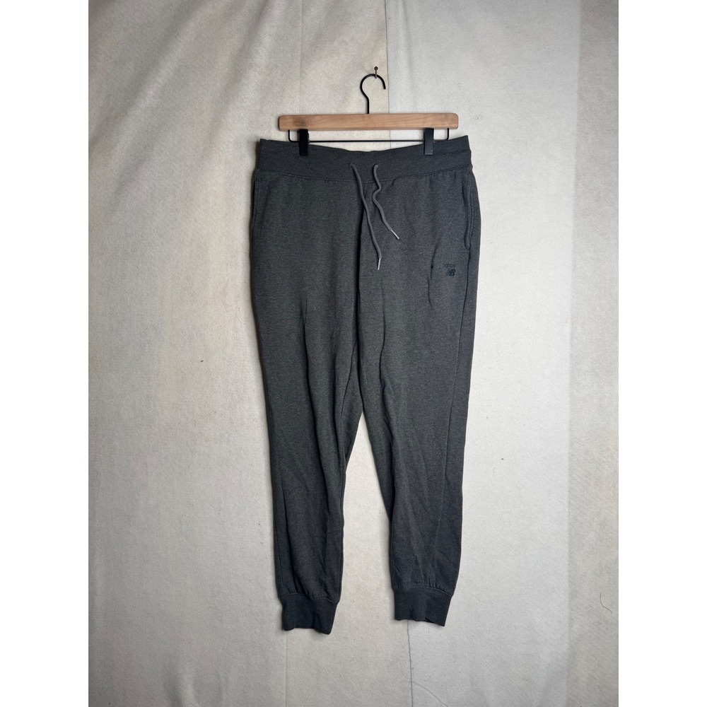 New Balance Mens Fleece Jogger Sweatpants Gray Large KAH962 F22 Athletic Pants
